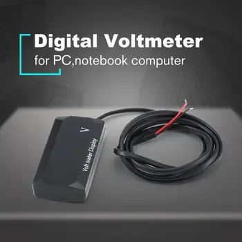 Mini LED-Display Digital Voltmeter Panel Volt Spænding Meter Tester Reverse tilslutning beskyttelse 12V Til Bil, motorcykel, Hot