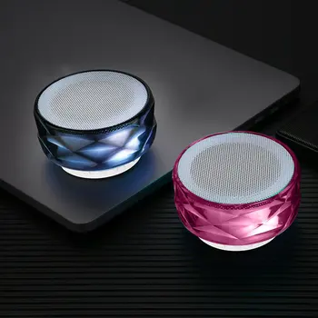 Mini Trådløse Bærbare Højttalere LED Krystal Diamant Stereo Subwoofer Audio Farverige Lys, Musik, Spiller til Udendørs Hjem