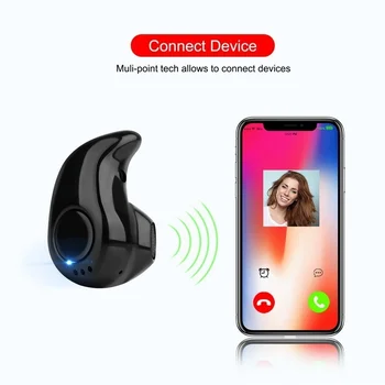 Mini Wireless In-ear Øretelefon håndfri Hovedtelefoner Blutooth Stereo Auriculares Øretelefoner Bas Bluetooth Headset til alle smartphone