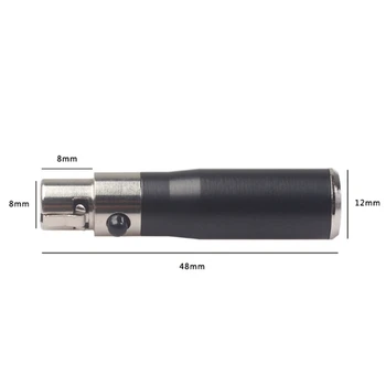 Mini-XLR-3 Pin han til 4 Pin Female Audio Adapter Stik Hi-Fi-Signal Converter Adapter til Mikrofon, Højttaler