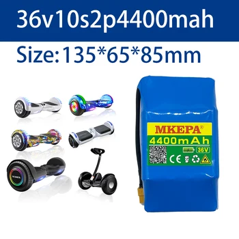 MKEPA helt nye, originale 36V 4.4 ah lithium batteri 10s2p 36V lithium-ion batteri 42V 4400mAh scooter twist batteri