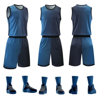 Mode 2021 Nyeste Sæson Mænds Basketball Jersey Kits,Sublimeret Basketball Uniformer,College Hold i USA Basketball Sæt Tøj
