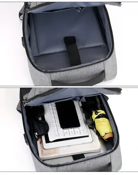 Mode Dame Herre Laptop Backpack Opladning Via USB til Computer Rygsæk til Skole Taske til at Rejse FL1321