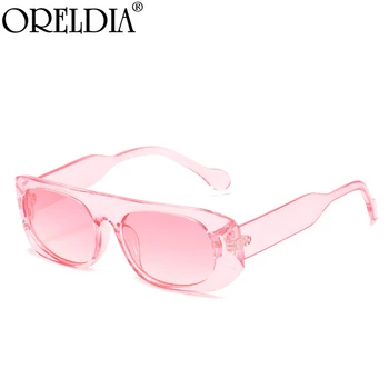 Mode Flat Top Overdimensionerede Solbriller Kvinder Mænd Retro Store Billeder Sol Briller Shades Brillerne Dame Brand Designer Briller UV400