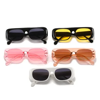 Mode Flat Top Overdimensionerede Solbriller Kvinder Mænd Retro Store Billeder Sol Briller Shades Brillerne Dame Brand Designer Briller UV400