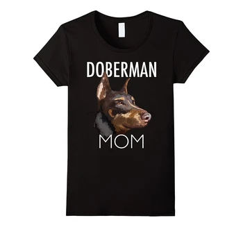 Mode Hot Doberman Mødre Dog t-shirt t-Shirt T-Shirt T-shirt