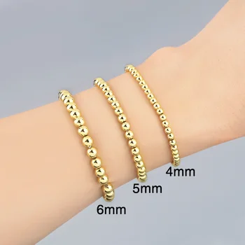 Mode Mænd Beaded Armbånd til kvinder i Rustfrit Stål Armbånd Mandlige Smykker elskere Perle Armbånd