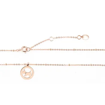 Mode S925 sølv nøglebenet kæde elegant temperament hvalp vedhæng i simple mode halskæde til kvinder