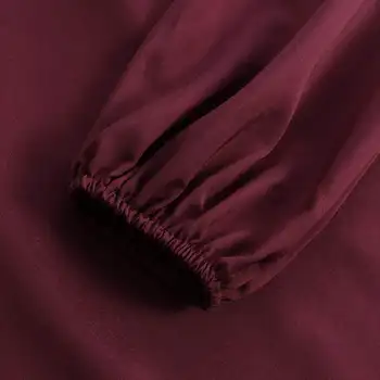Mode til Kvinder Puff Ærmer Bluse 2021 ZANZEA Asymmetriske Toppe, Elegant og Solidt Lag Blusas Kvindelige Solid Blusa Tunika