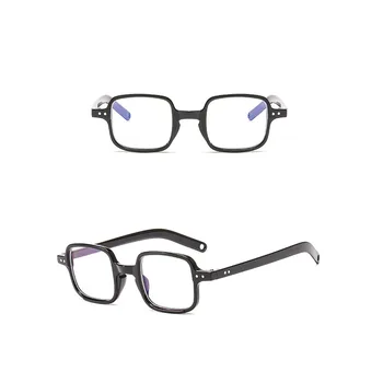 Mode Vintage Retro Briller Små firkantede Ramme Gennemsigtig Linse Blå Lys Blokering Briller Computer Oculos gafas hombre