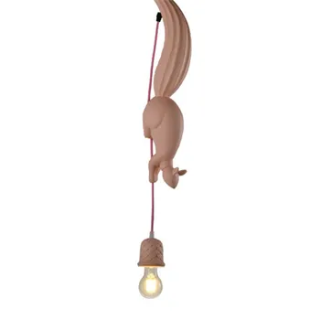 Moderne Harpiks Egern Led Vedhæng Lys Nordiske Industri-Hængende Dyr Lampe til børneværelset Køkken Loft Inventar Indretning