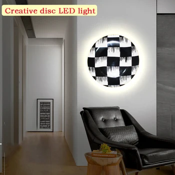 Moderne kreative disc LED-lampe soveværelse loft lys stue dekoration væglampe restaurant køkken belysning