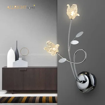 Moderne LED fiower wallmounted lampe dekoration bandelion model crystal familie-serien til soveværelse dagligstue