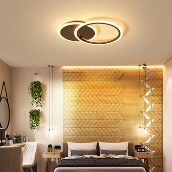 Moderne LED-loftslampe Ring Loft Lampe LED-lamper, Stue, Soveværelse, Spisestue, Køkken Glansmetalpræparater