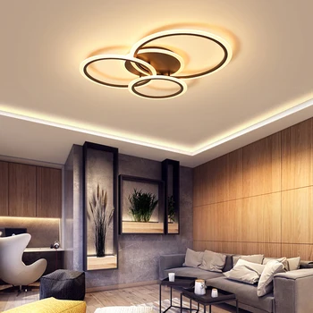 Moderne LED-loftslampe Ring Loft Lampe LED-lamper, Stue, Soveværelse, Spisestue, Køkken Glansmetalpræparater