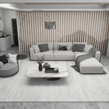 Moderne minimalistisk firkantet tæppe, indendørs stue sofa, tæppe, non-slip dekorative blødt område tæppe soveværelse stort tæppe