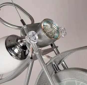 Moderne Motorcykel Glas Vedhæng Lys For Kids,børn, Tegnefilm Strygejern Lys Armatur armatur
