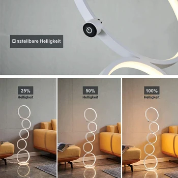 Moderne Og Kreative Led-Ring Til Væg Lampe Til Hjemmet Udsmykning, Soveværelse Sengelampe, Stue Stående Indendørs Belysning Udstyr