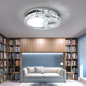Moderne ring luksus K9 crystal LED-loftslampe Bolig-stue, soveværelse, studie spisestue loft lampe