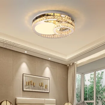 Moderne ring luksus K9 crystal LED-loftslampe Bolig-stue, soveværelse, studie spisestue loft lampe