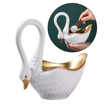 Moderne Swan Harpiks Håndværk Wedding Ornament Dekorative Hjem Kontor