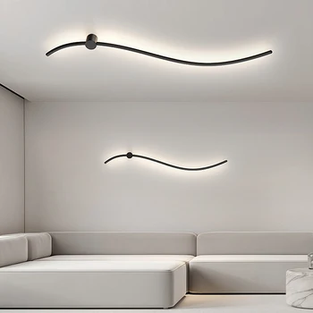 Moderne væglampe soveværelse sengen led væglampe stue baggrund væglampe dekoration lamper kunst midtergangen korridor belysning