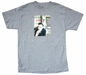 Morrissey Lækker Pic World Tour 2002 Grå T-Shirt Nye Officielle Smiths Mærke 2019 Nye T-Shirt Mand Bomuld