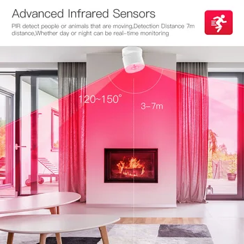 Motion PIR Sensor Detector WIFI bevægelses-Sensor Smart Liv APP Wireless Home Security System