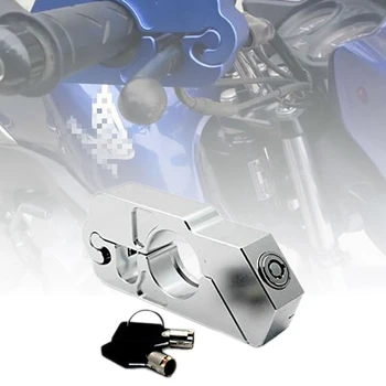 Motorcykel Bremse Lås Motorcykel Styret Throttle Håndtag Greb Lock til Cykel, Scooter, Knallert ATV Sølv