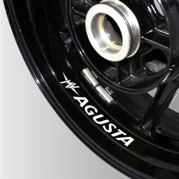 Motorcykel Reflekterende hjul Dæk kreative logo klistermærker rim indre Dekorative vandtæt decals Til AGUSTA MV AGUSTA mvagusta