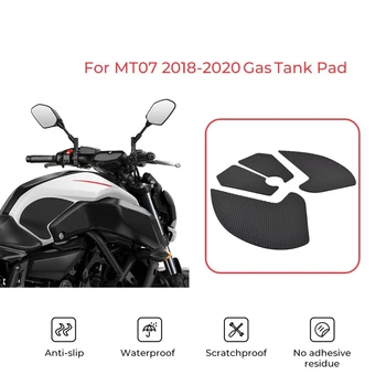 Motorcykel Tank Trækkraft Pad Greb Gummi Gas Tank Decals Knæ Protektor for Yamaha MT-07 FZ-07 FZ07 MT07 2018 2019 2020