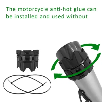 Motorcykel Universal Udstødning Rør Knuse-Resistente Beskyttelse Lyddæmper Beskyttelse Gummi Anti-Hot Lim Øko-venlige måde