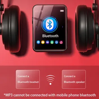 MP3-Afspiller, Bluetooth Musik Afspiller Fuld Touch Skærm Bærbar FM-Radio Optager Radio Optager For Musik, der Afspilles Bluetooth MP3