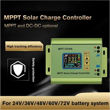 MPT-7210A Farve-LCD-Display MPPT solpanel Oplade Controlleren 24/36/48/60/72V Øge Sol Batteri Controllere