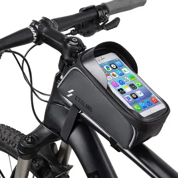 MTB Cykling Vandtæt Cykel Taske telefonholder Touch Screen-Top Rør Ramme Sadel Taske, Mobiltelefon, Taske, Cykel Diy Tilbehør