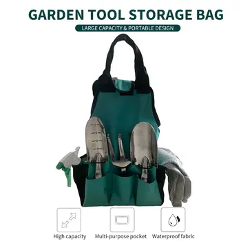 Multi-lomme, haveredskaber Opbevaring Organizer Taske Tote Oxford Klud Opbevaring Håndtasker Multifunktionelle Bærbart Værktøj