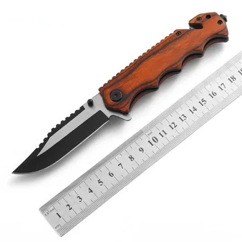 Multi-Purpose Kniv Høj Hårdhed Anti-Slip Håndtag Folde Taktiske Knive til Camping Overlevelse Værktøj
