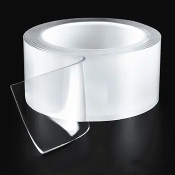 Multifunktionelle Gennemsigtig Non-marking Vask Tape Ryster dobbeltklæbende Tape Vilkårlig Skære Non-marking Pasta