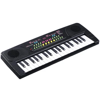 Multifunktionelle Mini Elektronisk Klaver med Mikrofon Børn Bærbare 37 Nøgler Digital Musik Electone Tastatur