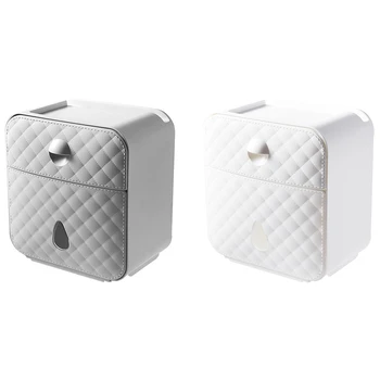 Multifunktionelle Papirholder Vandtæt Vægmonteret Toilet Papir Papirholder Toilet Opbevaring Af Papir