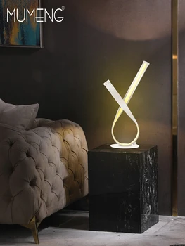 Mumeng Nordic Style bordlampe Soveværelse Sengen Lys, Moderne Minimalisme Kunst boligindretning Stue, Bruser Akryl LED Lys