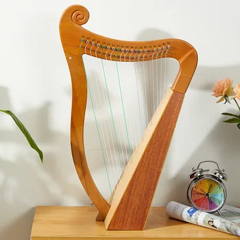 Musik 15 String Harpe musikinstrument Stor Træ-Harpe Solid Farve 19 Strenge Instrumentos Musicales Streng Instrumenter EI50HP