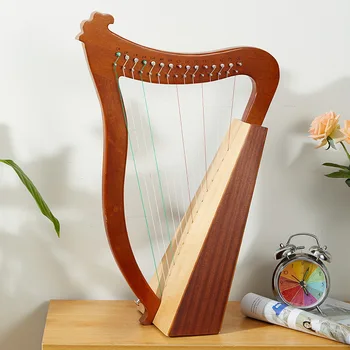 Musik 15 String Harpe musikinstrument Stor Træ-Harpe Solid Farve 19 Strenge Instrumentos Musicales Streng Instrumenter EI50HP