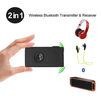 Musik Bluetooth-Transmitter/Receiver med USB Opladning Kabel 3,5 mm A2DP, AVRCP Dual Stream 2-i-1 Wireless