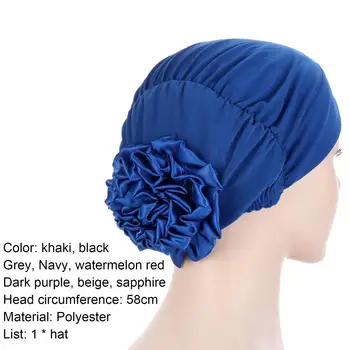 Muslim-Stretch Hatte Headwrap Let at Bære Ultra-blød Polyester Knude Pre-Bundet Bonnet for Kvinder, Kvinders Hatte Forår Sommer Hat