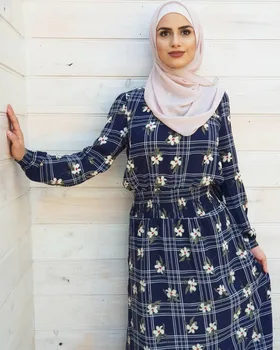 Muslimske Print Abaya Fuld Kjole, Cardigan Tynd Kimono Lang Kjole Kjoler, Tunika Jubah Katfan Mellemøsten Ramadan Arabiske Islamiske Tøj