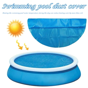 Måtte Dække Udendørs Boble Tæppe 3,6 m Diameter Sol Pool Cover med Hjerte Mønster for, Oppustelige Over Jorden Pool