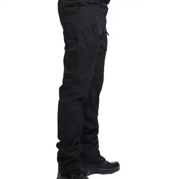 Mænd Cargo Bukser Multi-Lomme, Hudvenlig Bomuld Blanding Vandafvisende Lange Bukser Udendørs Daglige Slid Casual Bukser 2021