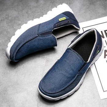 Mænd Casual Sko Lys Loafers Sneakers 2021 Nye Mode Lærred Sko Komfortable Mænd casual Sko Shoes Casuales Sko Mænd