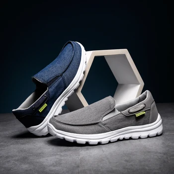 Mænd Casual Sko Lys Loafers Sneakers 2021 Nye Mode Lærred Sko Komfortable Mænd casual Sko Shoes Casuales Sko Mænd